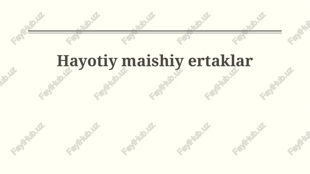 maishiy ertaklar — PPTX