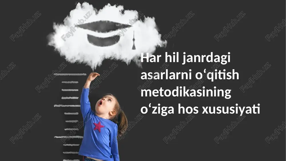 harhiljanrdagiasarlarnioʻqitishmetodikasiningoʻzigahosxususiyati — PPTX