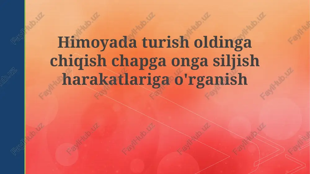 mudofaa pozitsiyasining asoslari — PPTX