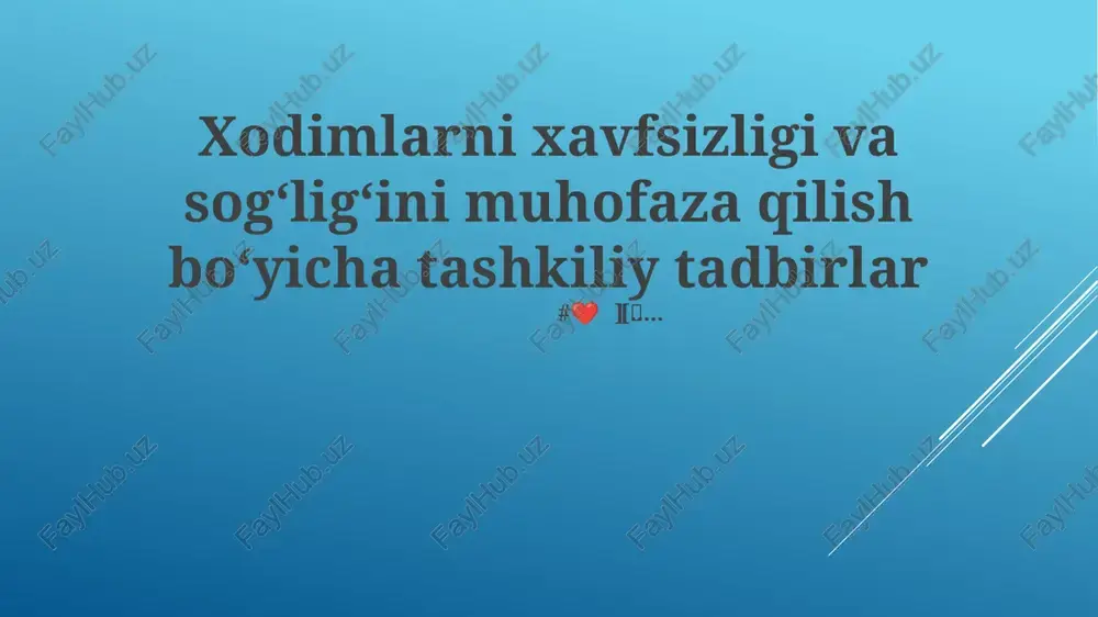 pudratchilar xavfsizlik boshqaruvi — PPTX
