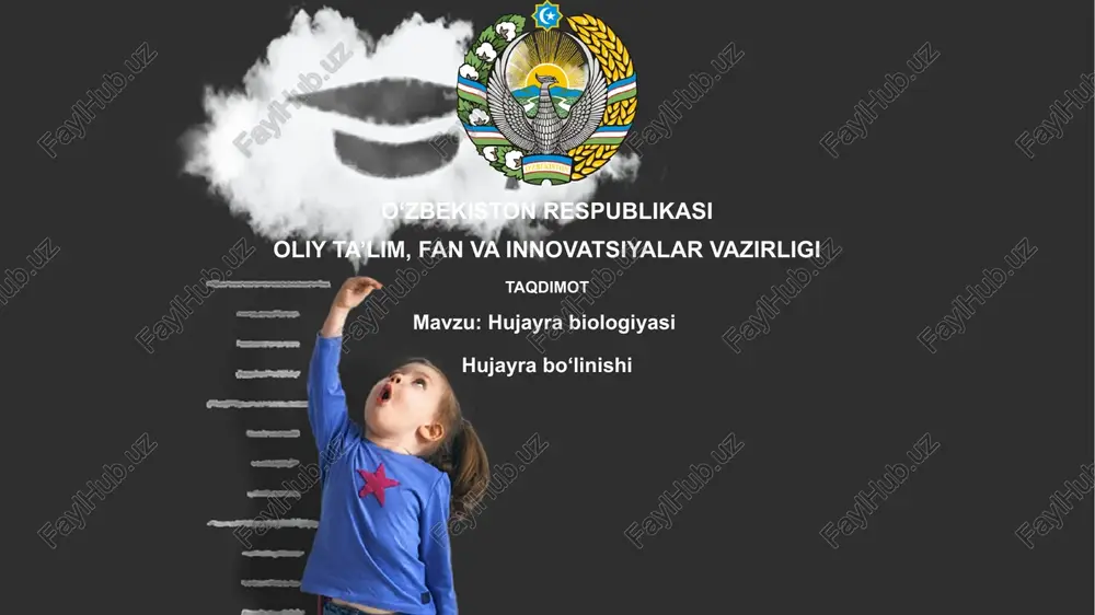 hujayrabiologiyasihujayrabo‘linishi — PPTX