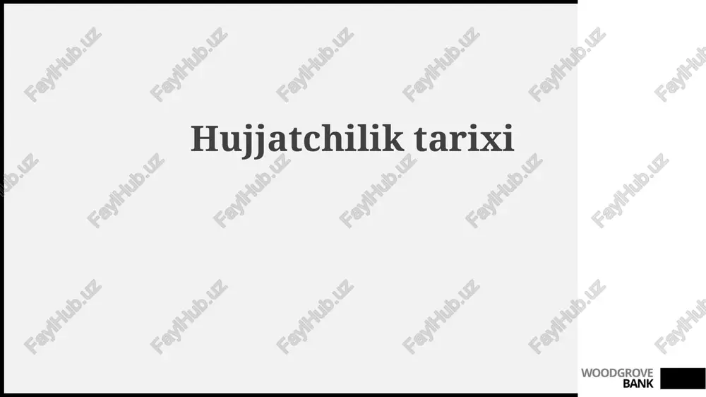hujjatchiliktarixi — PPTX