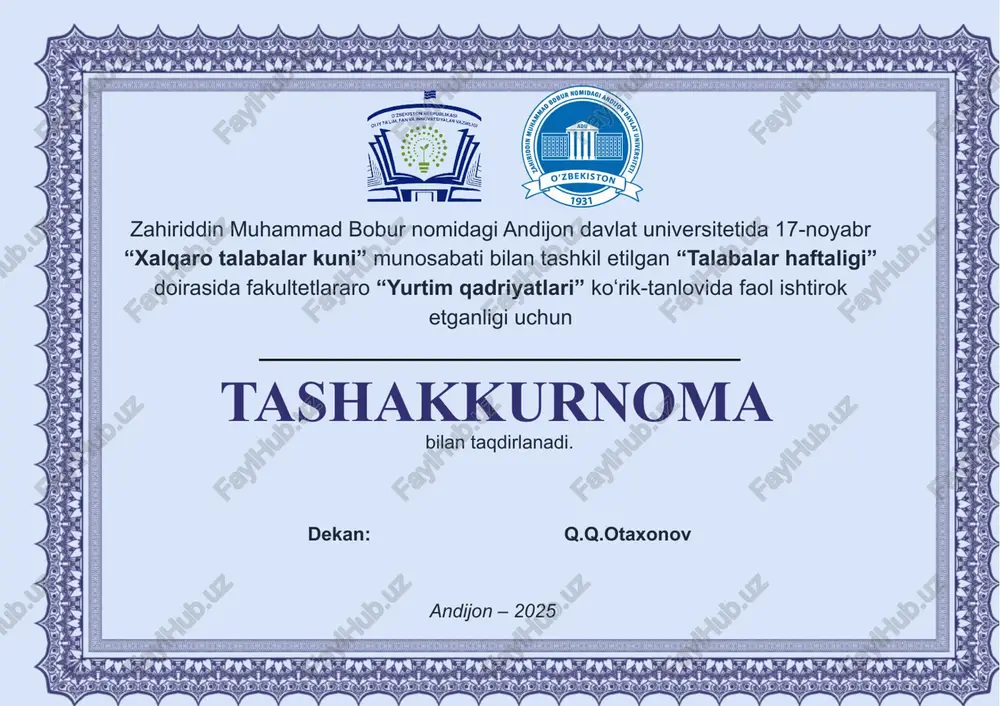 talabalar haftaligi — PPTX