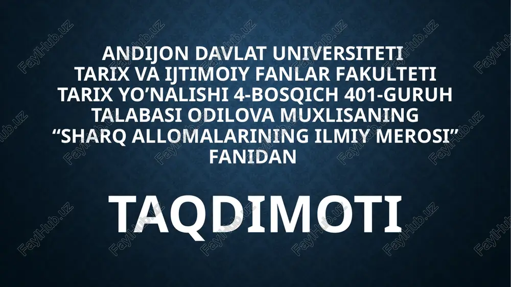 jonon mening jonimda — PPTX