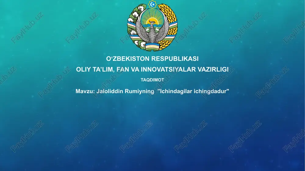 ichki qidiruvga chorlov — PPTX