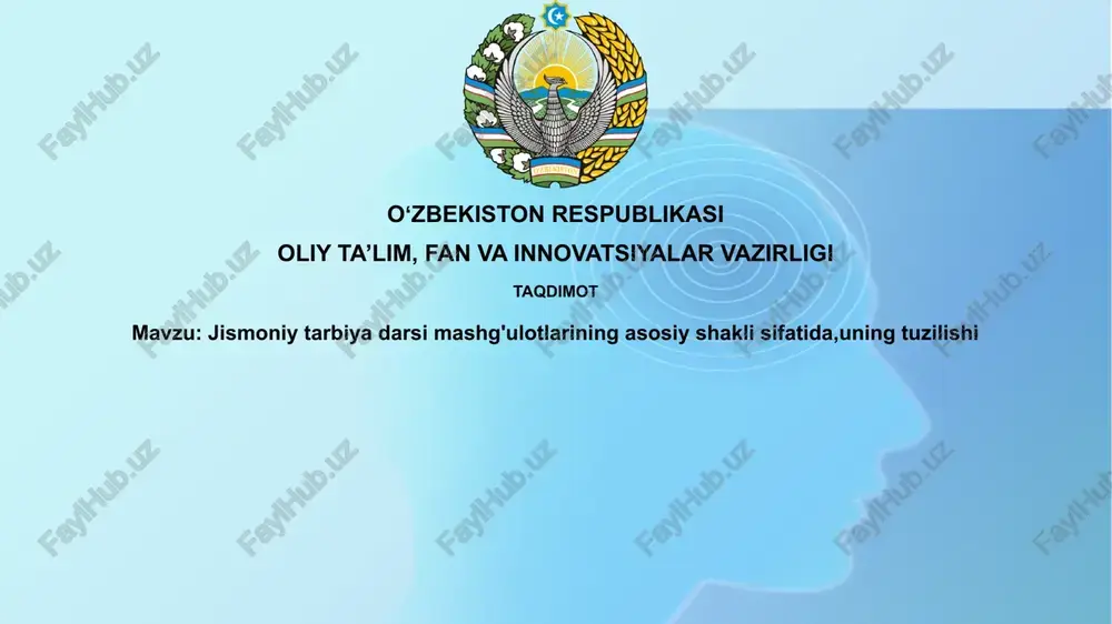 jismoniy tarbiya darsi — PPTX