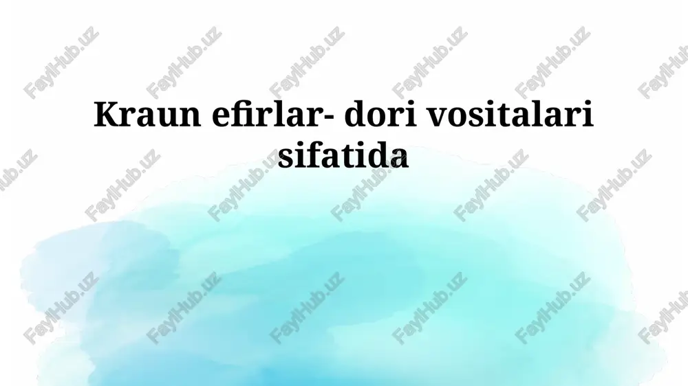 kraun efirlar — PPTX