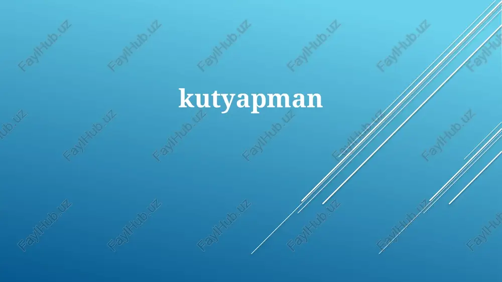 dog man seriyasi — PPTX