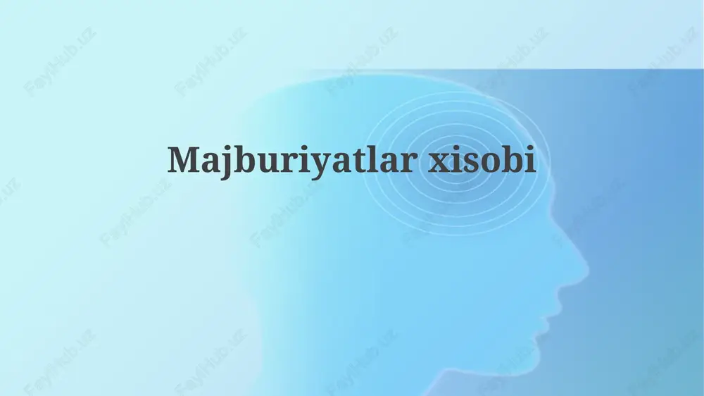hisob-kitoblar — PPTX
