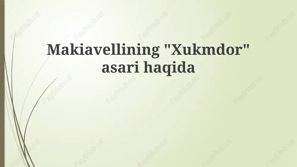 hukmdor — PPTX
