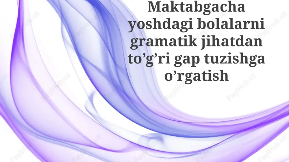 grammatika asoslari — PPTX