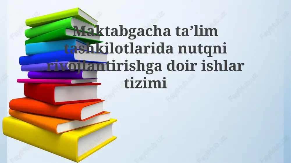 nutqni rivojlantirish metodlari — PPTX
