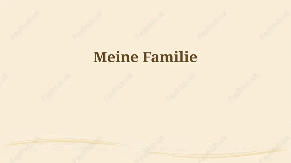 unsere familiengeschichte — PPTX