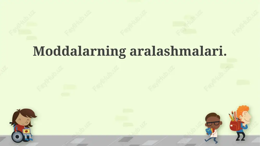 moddalar aralashmasi — PPTX