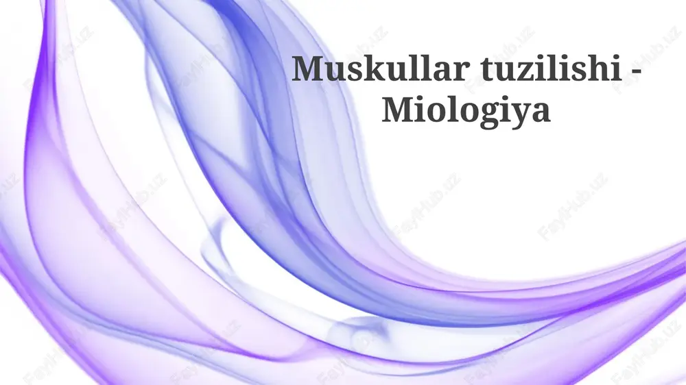 muskullartuzilishi-miologiya — PPTX