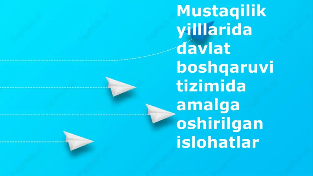 konstitutsiyaviy islohotlar davlat boshqaruvini demokratlashtirish — PPTX