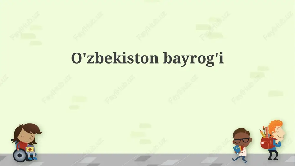 o'zbekiston bayrog'i — PPTX