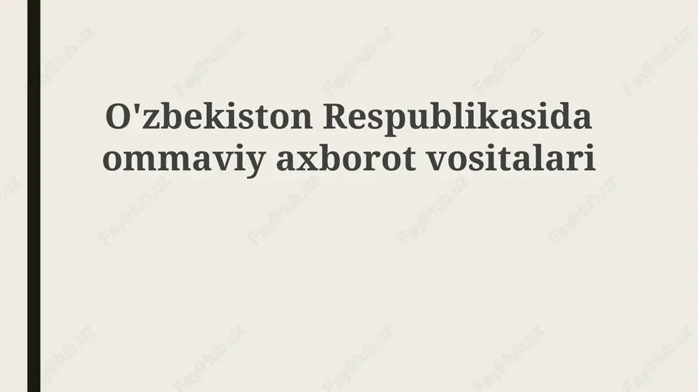 turkestanskiye vedomosti gazetasi — PPTX
