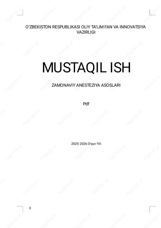 zamonaviy anesteziya asoslari — PDF