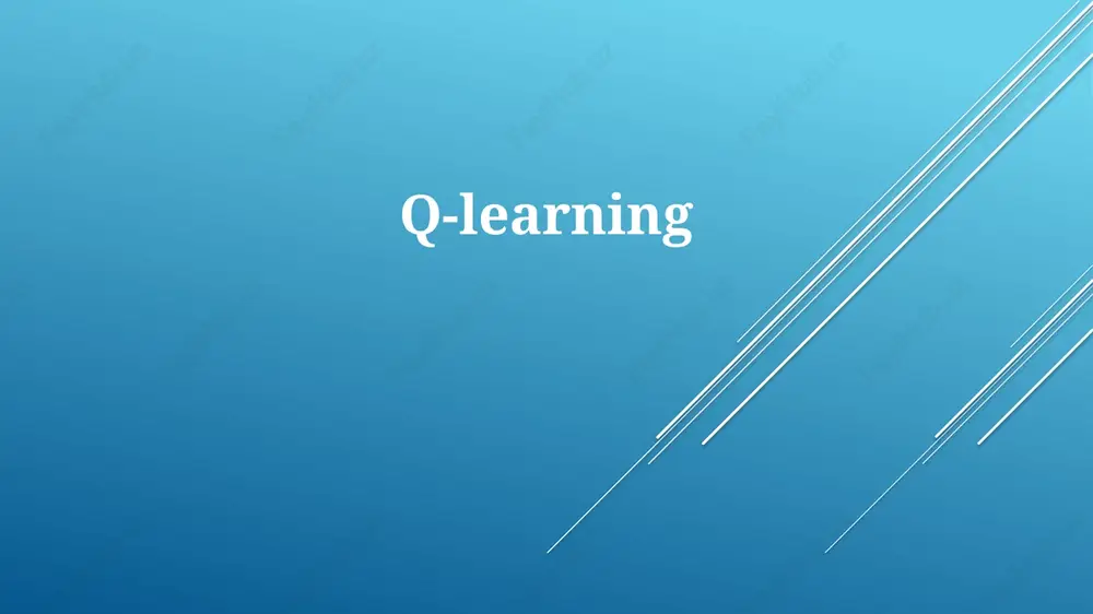 q-o'rganish (q-learning) — PPTX
