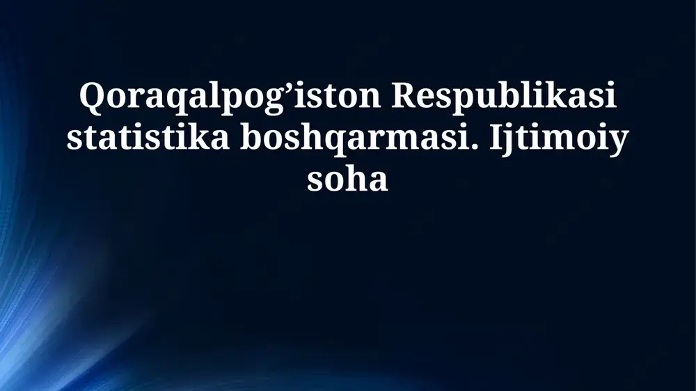 demografik vaziyat va aholi soni — PPTX
