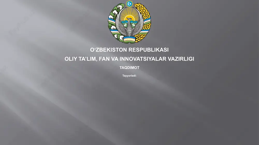 qozog' tilida ta’lim beruvchi maktablar: tarix, holat va istiqbollar — PPTX