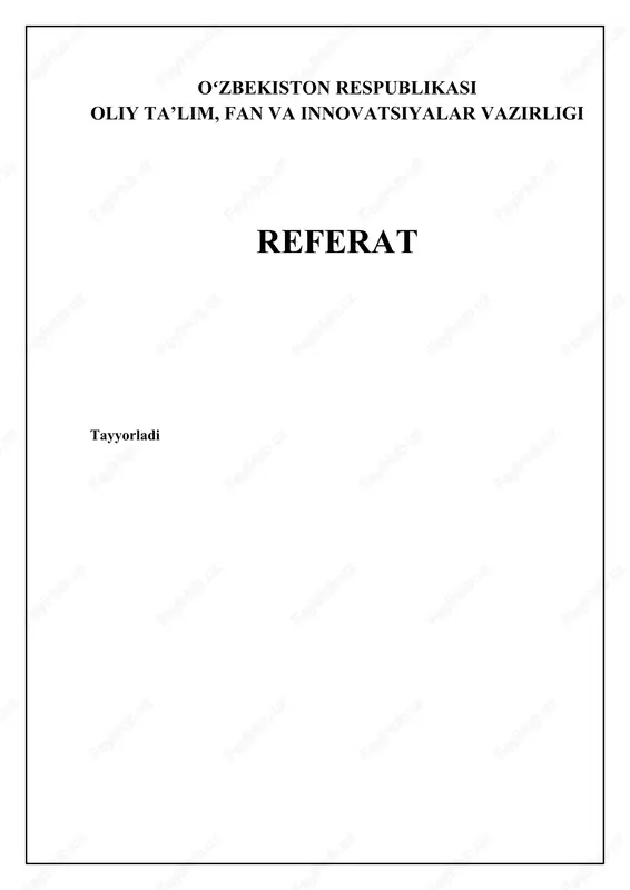 qurilish tashkilotlarida materiallar inventarizatsiyasi — DOCX
