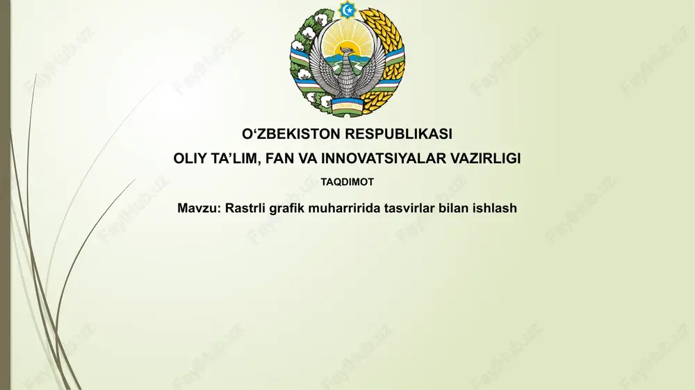 rastrligrafikmuharriridatasvirlarbilanishlash — PPTX