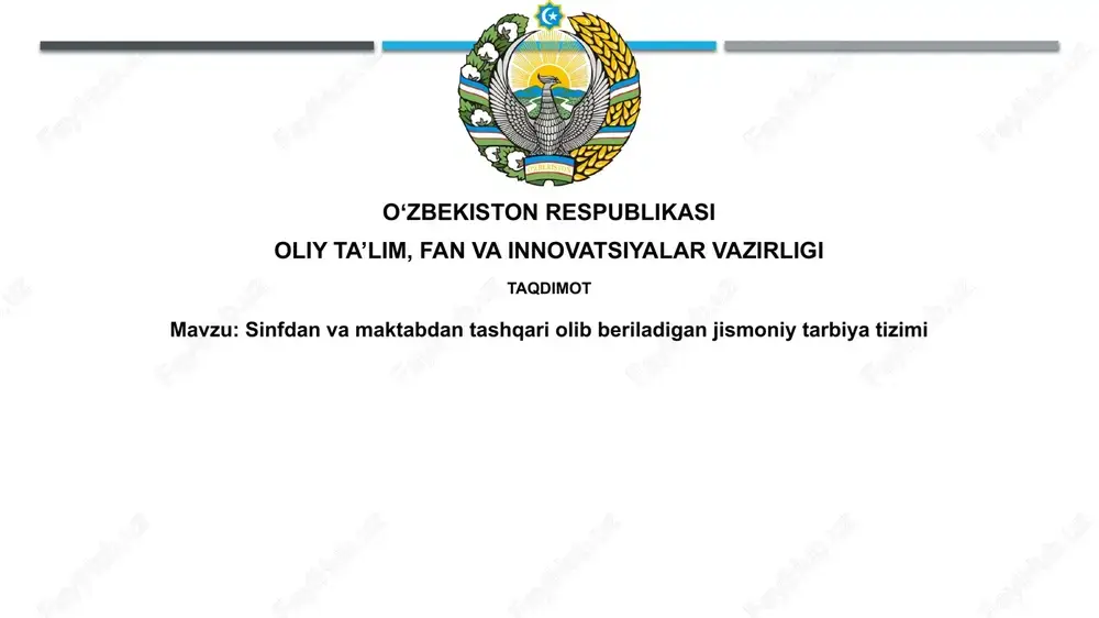 jismoniy tarbiya dasturlari — PPTX