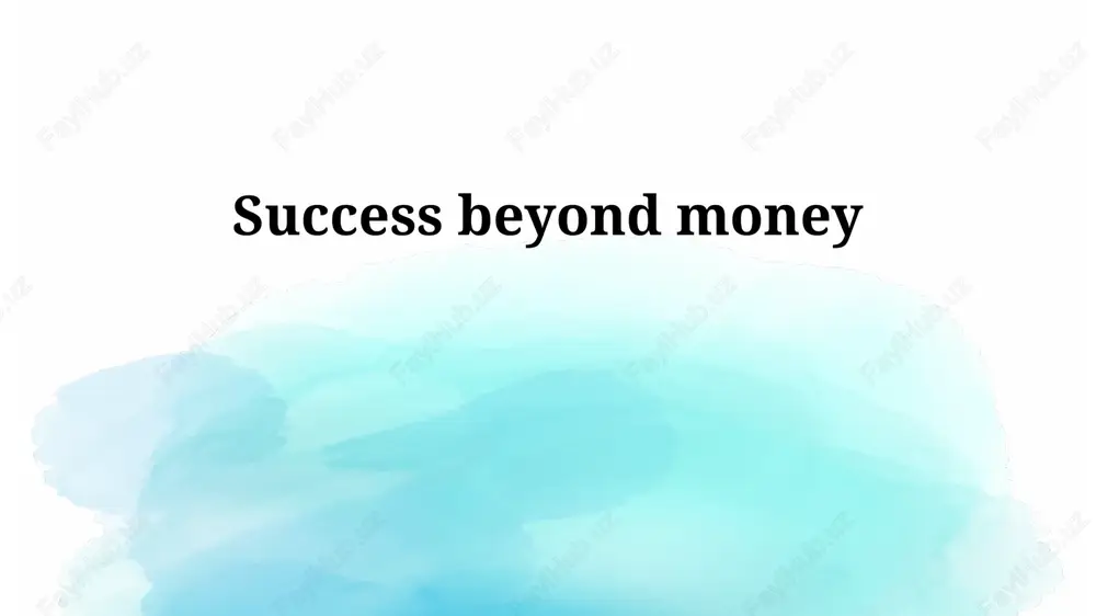 redefining success: beyond the bottom line — PPTX