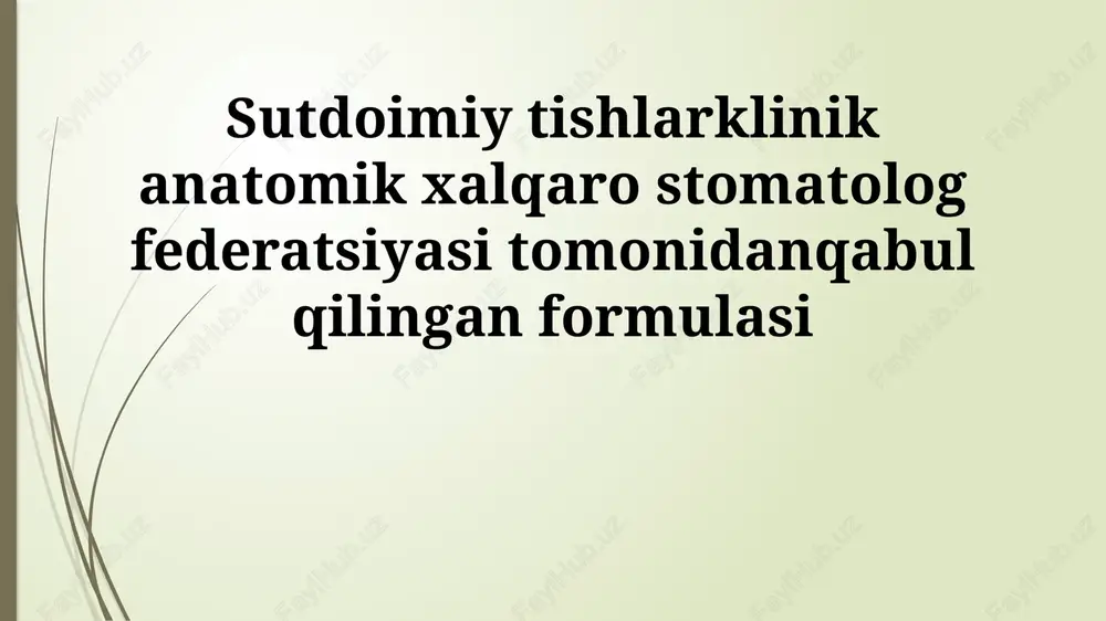 tish formulasi — PPTX