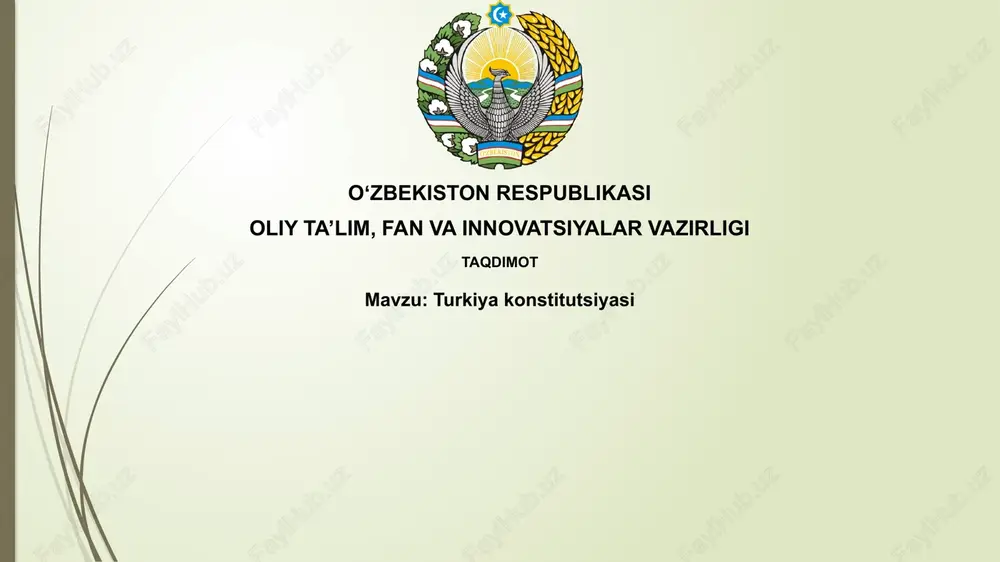 turkiyakonstitutsiyasi — PPTX