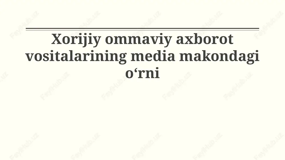 xorijiy oavlar — PPTX