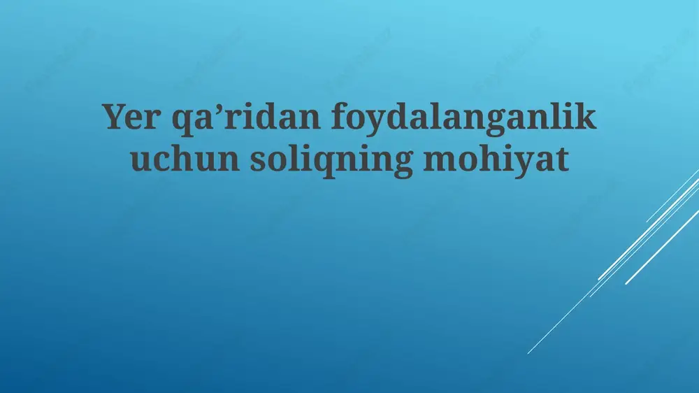 soliqning mohiyati — PPTX