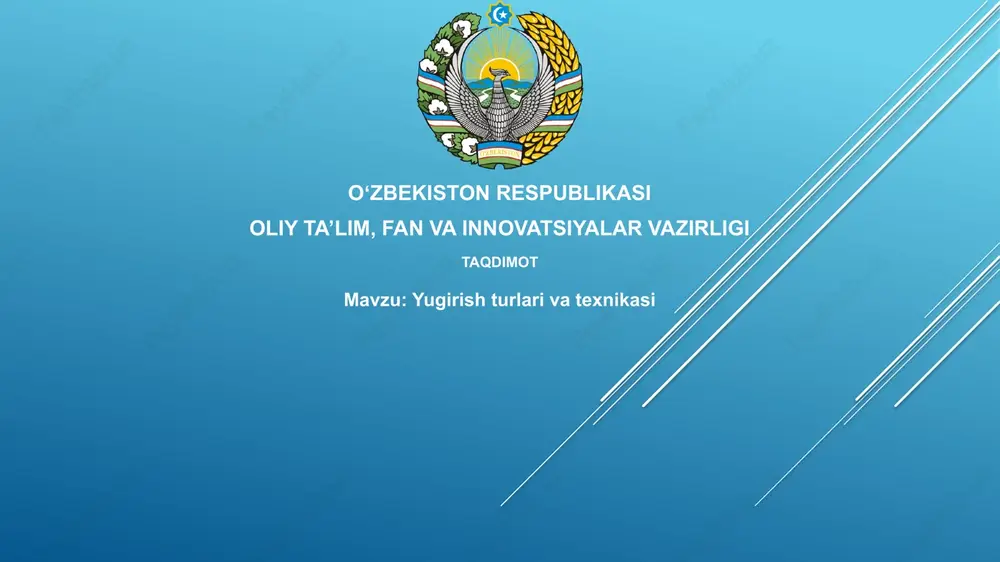 yugirishturlarivatexnikasi — PPTX