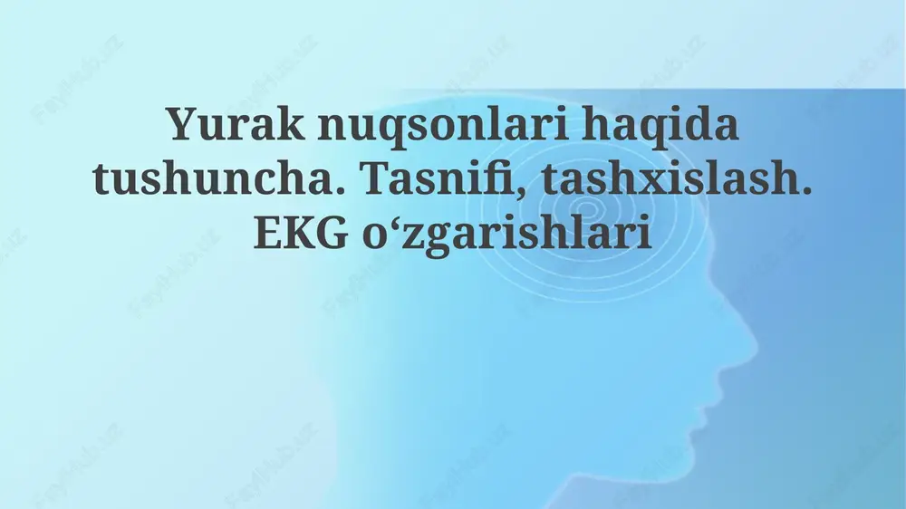 yurak nuqsonlari — PPTX