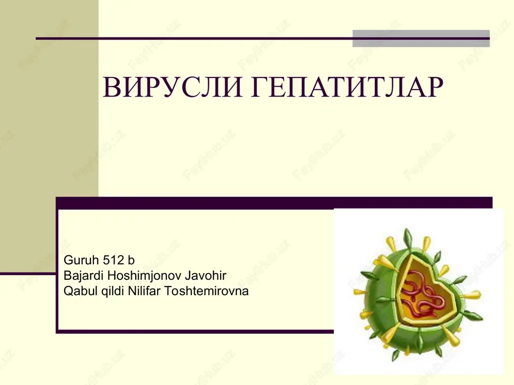 virusligepatitlar — PPT