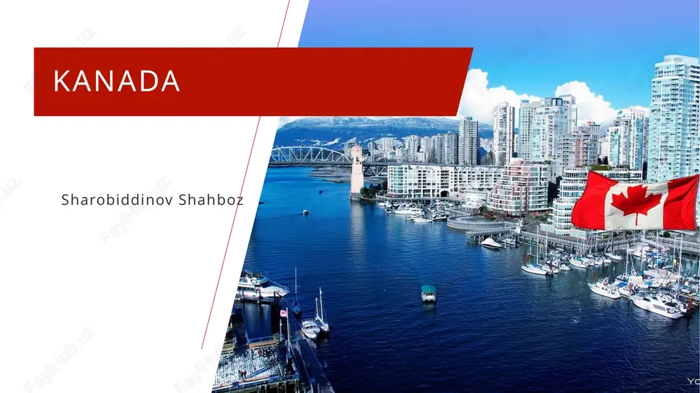 kanada taqdimoti — PPTX