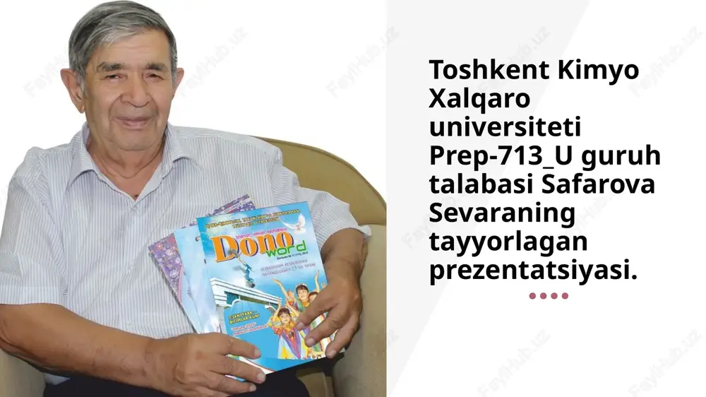 xudoyberdi to‘xtaboyev hayoti — PPTX