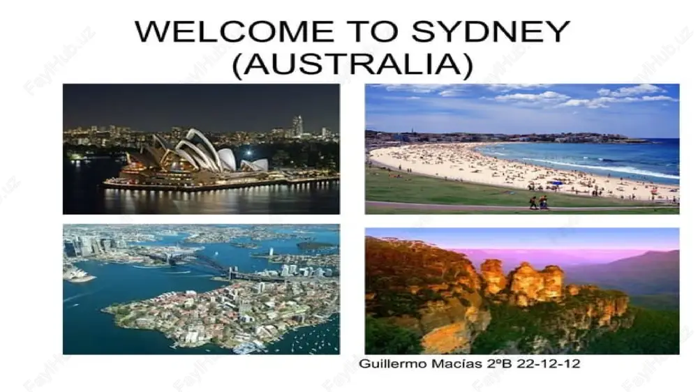 welcome to sydney — PPTX