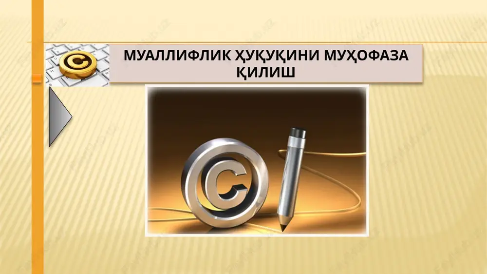 mualliflik huquqi — PPTX
