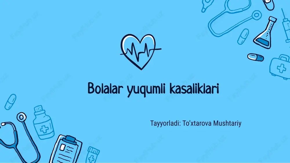 bolalardagi yo'qumlikasaliklari — PPTX