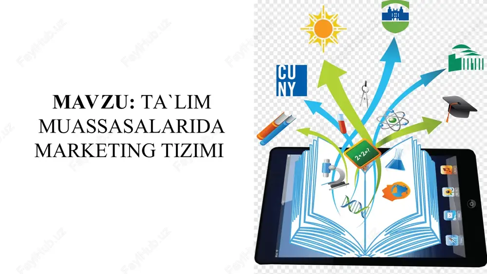 ta`lim muassasalarida marketing tizimi — PPT