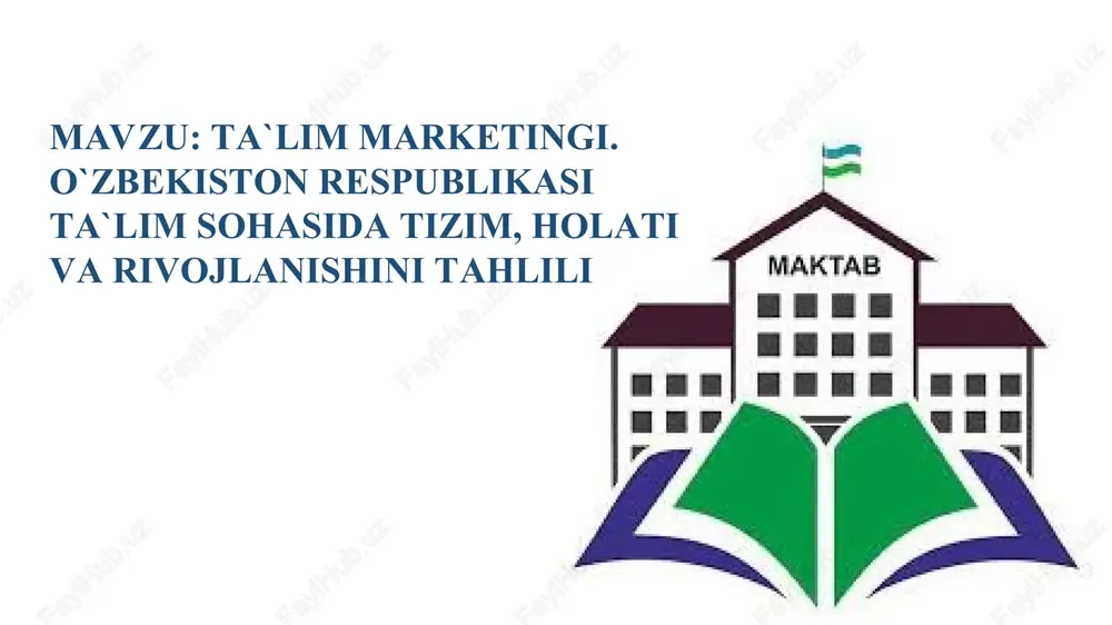 ta`lim marketingi — PPT
