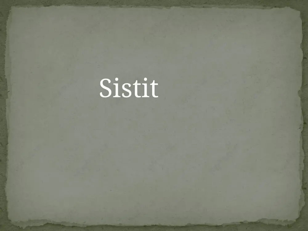 sistit — PPTX