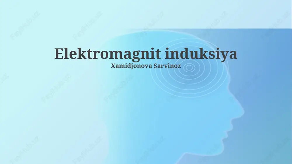 elektromagnit induksiya — PPTX