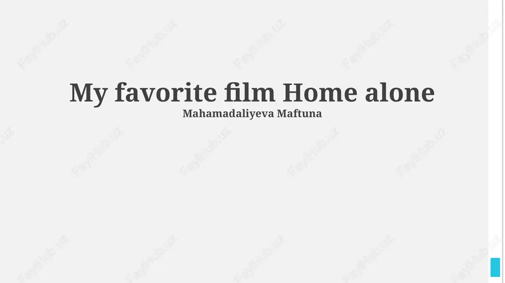 home alone — PPTX