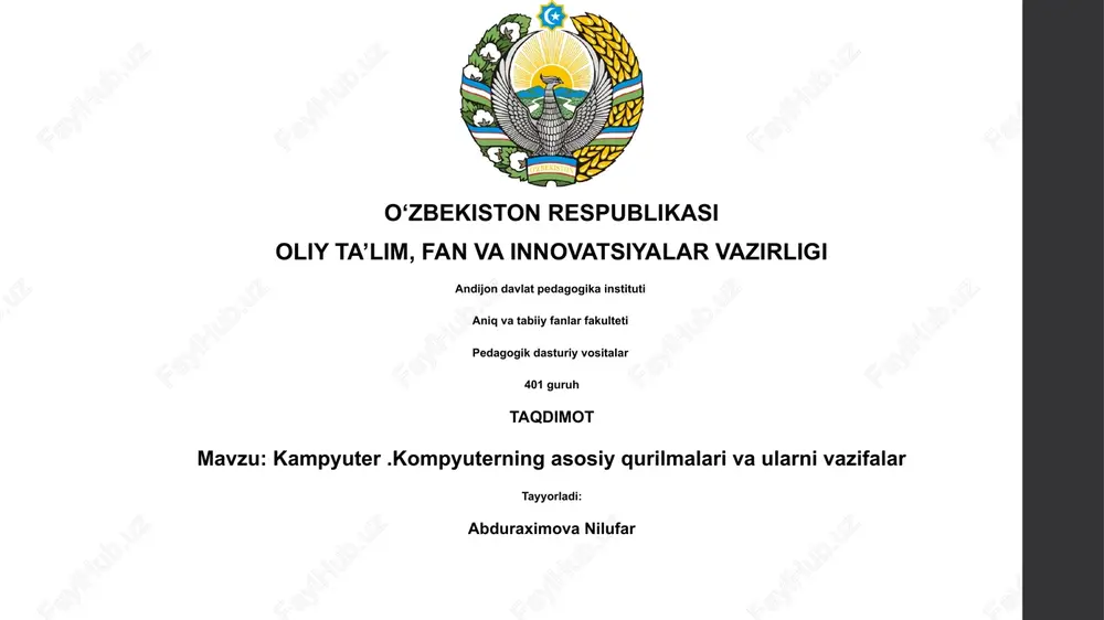 pedagogik dasturiy vositalar — PPTX
