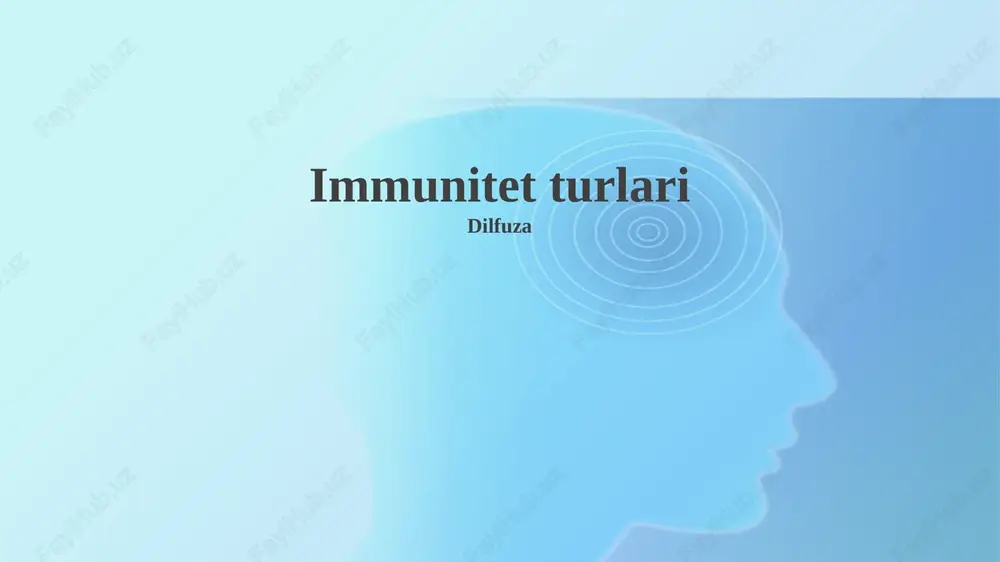 immunitet turlari — PPTX