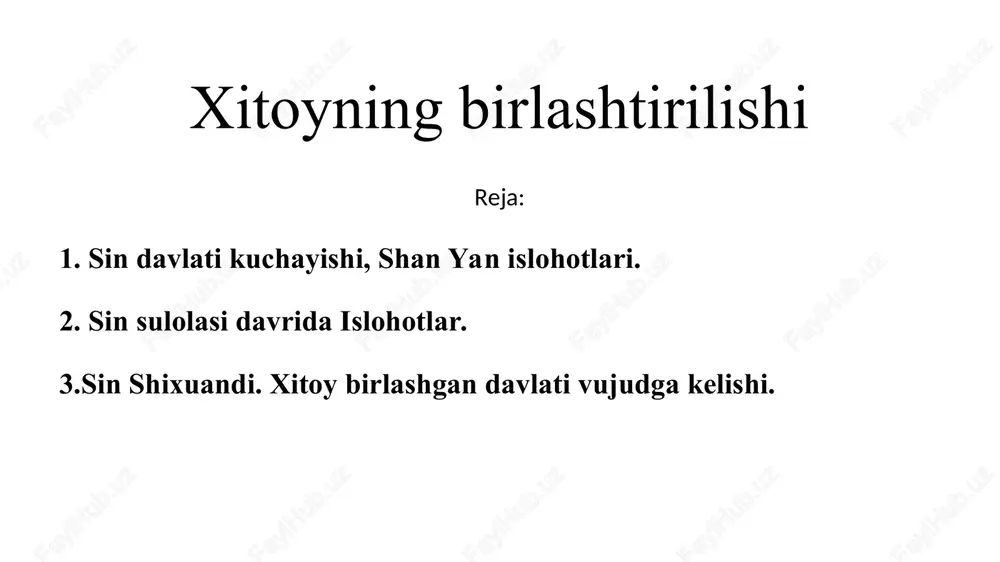qadimgi xitoy tarixi — PPT
